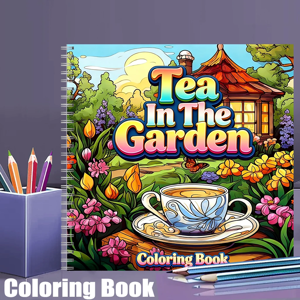 Chalk Bag - Tea In The Gardens Coloring Book