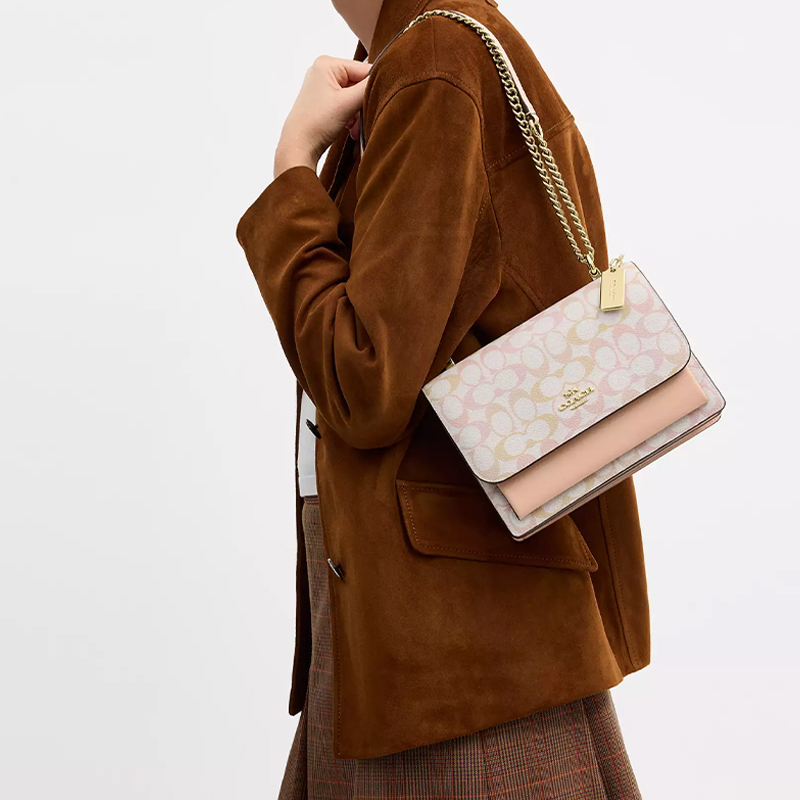 COACH Klare Coated Canvas With - Chalk Bag 评论和价格
