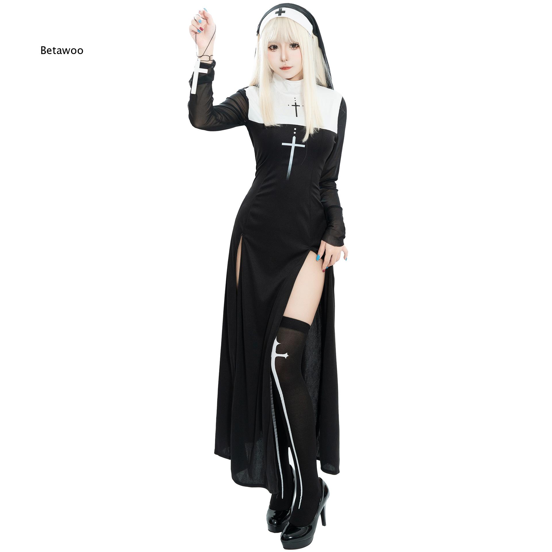 Womens Nun Role Play Outfit Ha - Crossfit Event 评论和价格