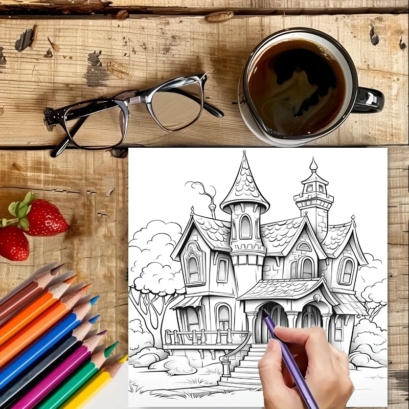 Haunted House Coloring Book fo - Chalk Bag 评论和价格